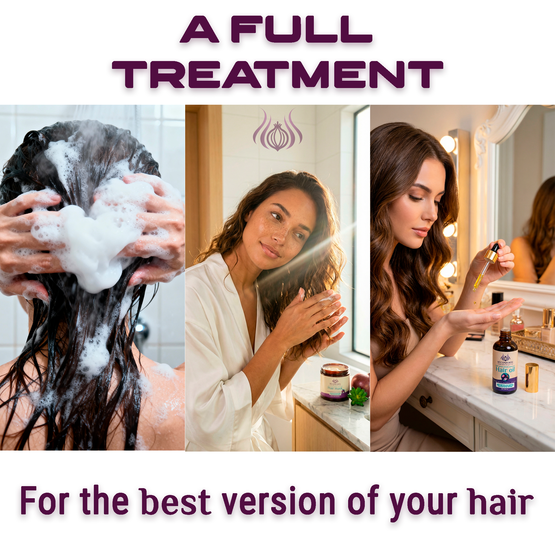 Rêconforte<span style="font-size: 45%; position: relative; top: -1.0em; left: 2px;">&reg;</span> Hair Care Full Set